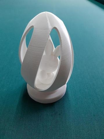 3D Print Paasei met Konijn