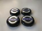 Zwarte Volvo Naafdoppen /Naafkappen 64mm set van 4 stuks, Verzenden, Nieuw