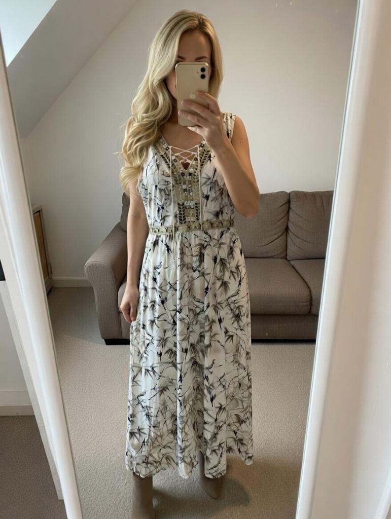 Lange jurk K-Design xl, K-design, Taille 46/48 (XL) ou plus grande, Autres couleurs, Comme neuf