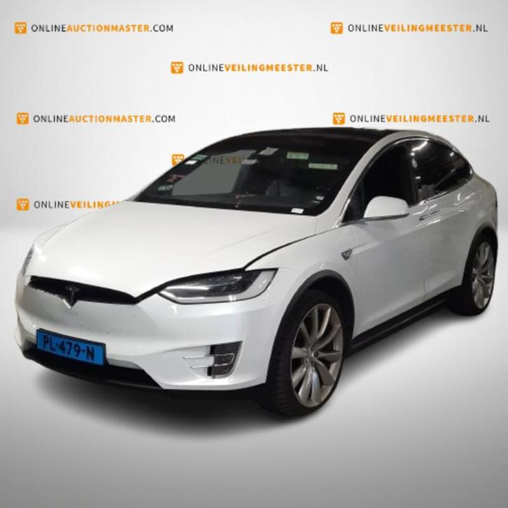Personenauto Tesla, Model X 90D, wit bouwjaar 2017, Auto's, Tesla, Bedrijf, Model X, 360° camera, 4x4, ABS, Achteruitrijcamera