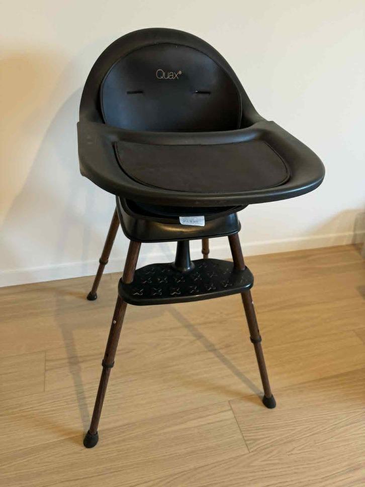 Eetstoel quax ultimo 3 zwart (ook beschikbaar in grijs), Kinderen en Baby's, Kinderstoelen, Zo goed als nieuw, Meegroeistoel, Aanschuifbaar