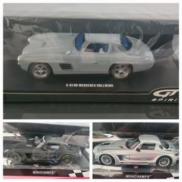 Mercedes 1/18 GT-Spirit et Minichamps, Enlèvement ou Envoi, Comme neuf, MiniChamps
