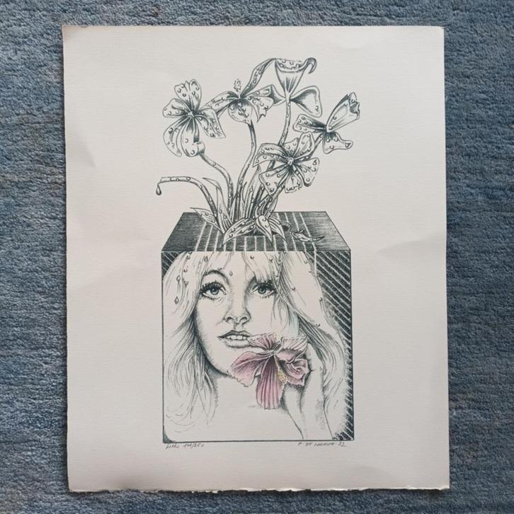 Paul De Cocker (1931-2020) - Lithografie handgesigneerd, Antiek en Kunst, Kunst | Litho's en Zeefdrukken, Ophalen of Verzenden