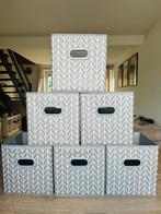 Lot de 6 casiers de rangement gris/blanc, Ophalen of Verzenden, Nieuw
