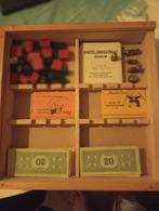 Houten monopoly spel vintage, Hobby en Vrije tijd, Parker, Vijf spelers of meer, Ophalen of Verzenden, Zo goed als nieuw