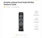 PAIRE D'enceinte FOCAL vestia N4 sur pied noir NEUF, TV, Hi-fi & Vidéo, Enceintes, Enlèvement