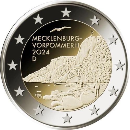2 euro Duitsland 2024 - Mecklenburg-Vorpommern (UNC), Postzegels en Munten, Munten | Europa | Euromunten, Losse munt, 2 euro, Duitsland