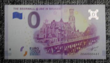 Billet 0 euro Belgique UNC 2019-1 The Beerwall in Bruges, Envoi, Série