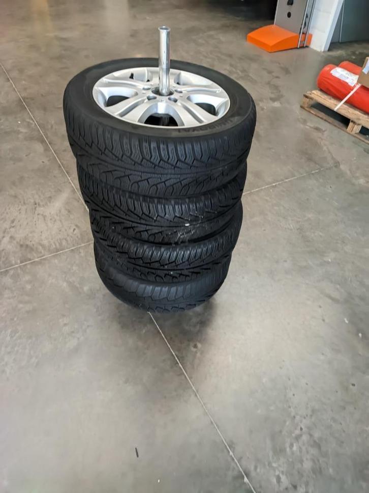 4 banden + velg Uniroyal 205/55R16H raintyre, Auto-onderdelen, Banden en Velgen, Band(en), Winterbanden, Ophalen