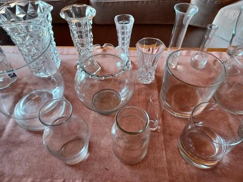 18 glazen vazen, kommen en potten - alles samen voor 8€!, Huis en Inrichting, Woonaccessoires | Vazen, Gebruikt, Glas, Ophalen
