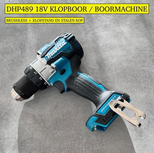 MAKITA DHP489 18v ACCU BOORMACHINE VIJSMACHINE +HAMMER KLOP, Doe-het-zelf en Bouw, Gereedschap | Boormachines, Nieuw, Boormachine