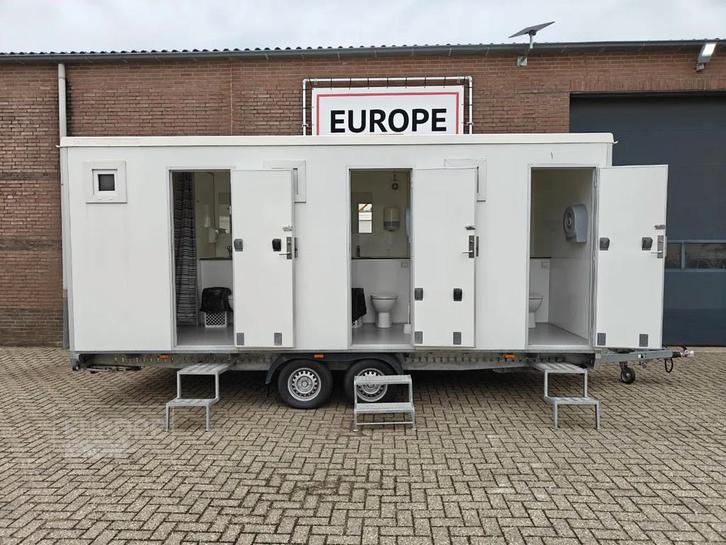 EasyWagon AANBIEDING 3 persoons mobiele badkamer douchewagen, Zakelijke goederen, Machines en Bouw | Keten en Containers
