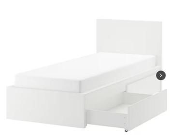 Bed 90 x 200, wit met lades, incl.lattenbodem beschikbaar voor biedingen