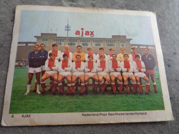 MONTY GUM BENFICA PUZZEL TEAM AJAX MET CRUYFF enkel bieden v, Hobby en Vrije tijd, Stickers en Plaatjes, Ophalen of Verzenden
