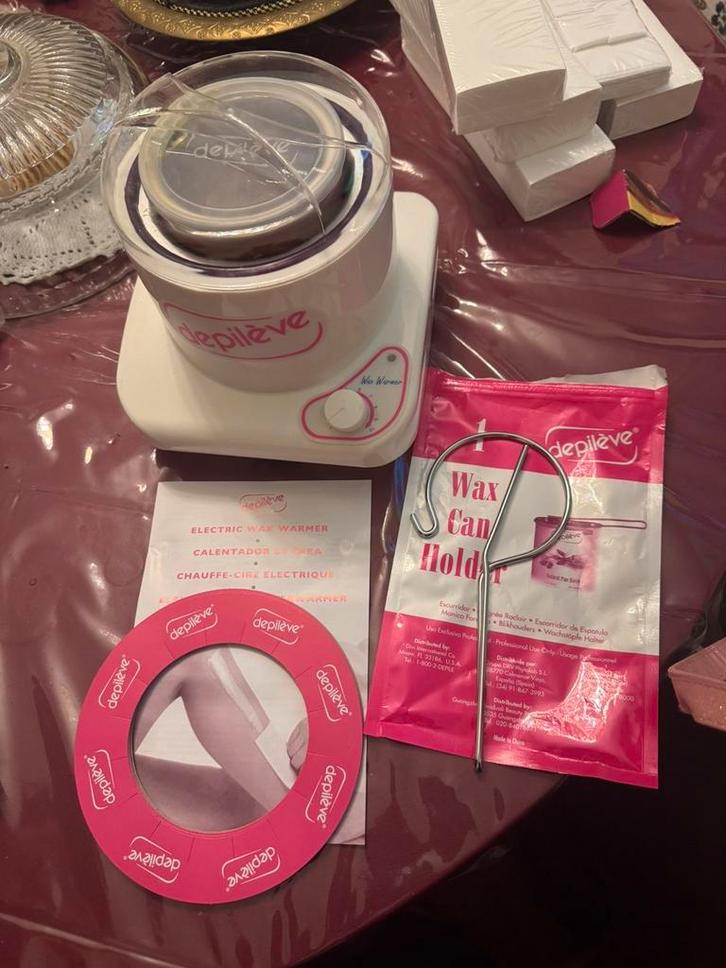 Machine à cire Déplieve + cire – Neuve, jamais utilisée, Bijoux, Sacs & Beauté, Beauté | Soins du corps, Neuf, Autres types, Enlèvement ou Envoi