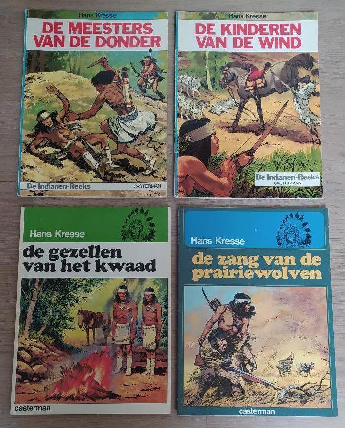 De Indianen-Reeks nr. 1 t.e.m. 8 (Hans Kresse), Boeken, Ophalen of Verzenden, Gelezen