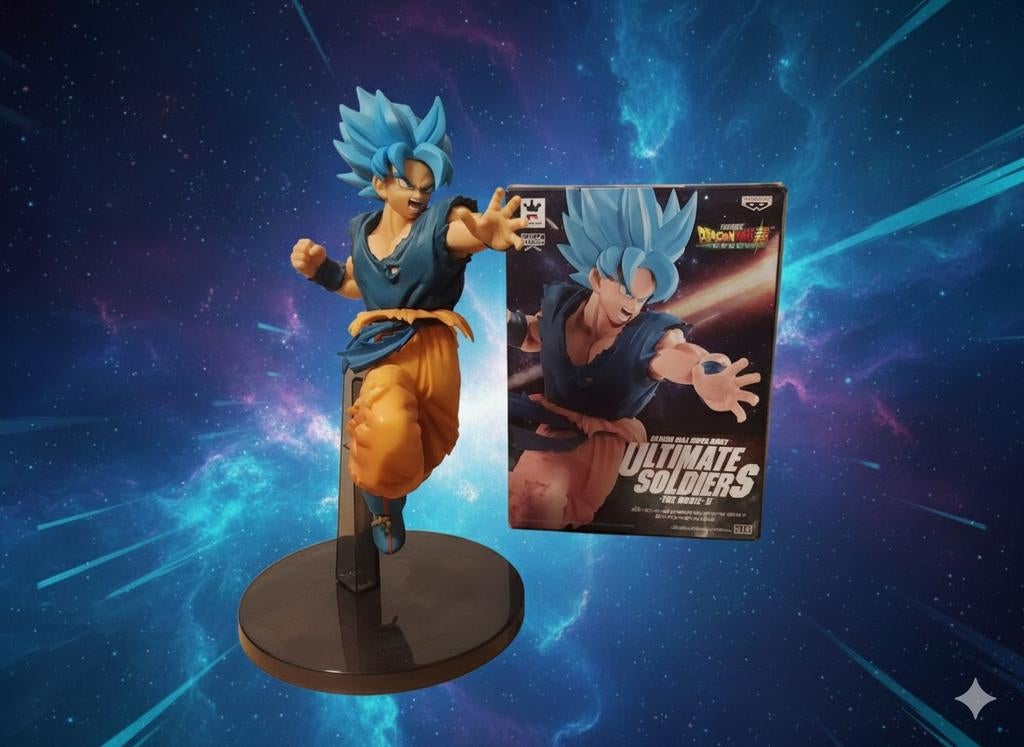 Figurine Goku Super Saiyan Blue - Ultimate Soldiers, Collections, Statues & Figurines, Comme neuf, Autres types