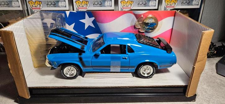 1:18 1970 Ford mustang Boss 302 ERTL, Hobby en Vrije tijd, Modelauto's | 1:18, Nieuw, Auto, ERTL, Ophalen of Verzenden