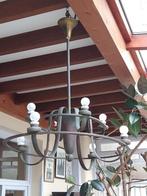 Lustre en cuivre avec lumières, Maison & Meubles, Lampes | Lustres, Enlèvement, Utilisé, Autres matériaux