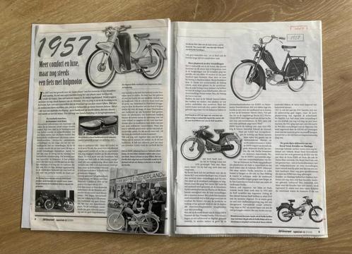 Unieke Map met documentatie nieuwe brommers 1957 - 58 - 59, Fietsen en Brommers, Handleidingen en Instructieboekjes, Zo goed als nieuw