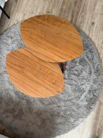 Nest of tables, set of 2, walnut veneer, Huis en Inrichting, Ophalen, Minder dan 50 cm, Gebruikt, 50 tot 100 cm