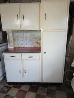 meuble cuisine vintage, Huis en Inrichting, Keuken | Keukenelementen, Ophalen, Gebruikt, 100 tot 150 cm, Wit