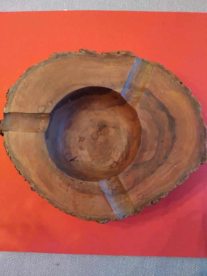 asbak aspot in boomstructuur vintage, Verzamelen, Rookartikelen, Aanstekers en Luciferdoosjes, Zo goed als nieuw, Asbak, Ophalen of Verzenden