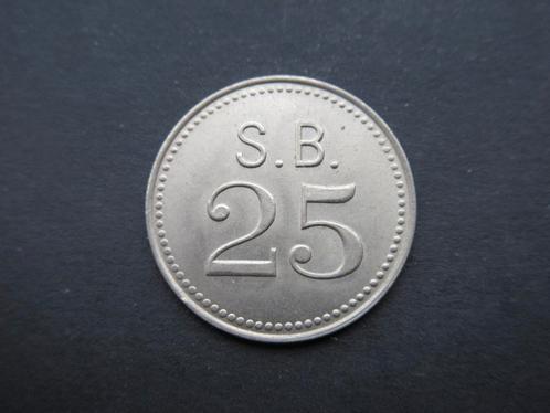 25 Cent ND (1952) Stichtsgeld Sint Bavo Kliniek (Nickel), Timbres & Monnaies, Monnaies | Pays-Bas, Monnaie en vrac, 25 centimes
