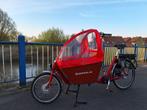 Elektrische bakfiets - merk 'bakfiets .nl' - rood, Fietsen en Brommers, Zo goed als nieuw, 2 kinderen, Elektrisch, Ophalen