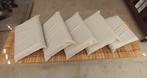 5 kussens met waterdichte hoezen, Ophalen, Zo goed als nieuw, Beige, Rechthoekig