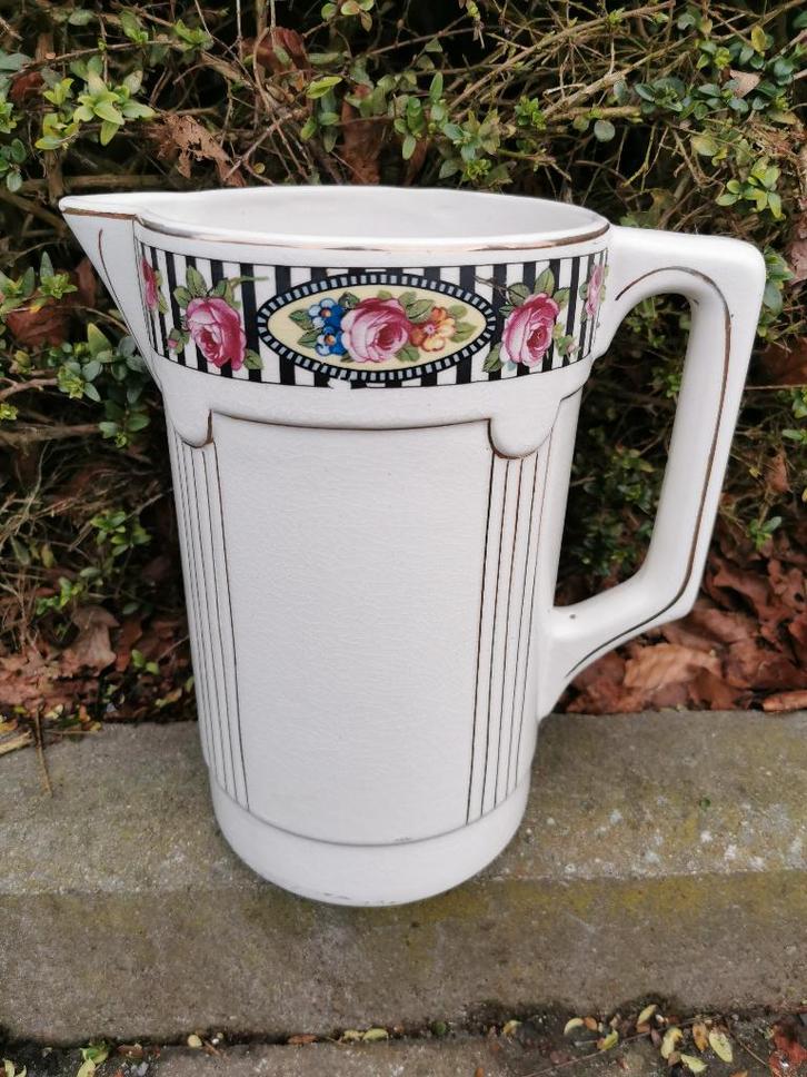 art deco , art nouveau kan in faience a.m.c., Antiek en Kunst, Antiek | Keramiek en Aardewerk, Ophalen