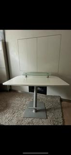 Bureau blanc laqué, Enlèvement, Comme neuf, Bureau