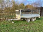 Aanhangwagen Plateau Remorque saris 2,7T met loofrekken 60cm, Ophalen, Gebruikt