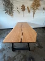 Mooie boomstam tafel eik, 50 tot 100 cm, Nieuw, 150 tot 200 cm, Rechthoekig