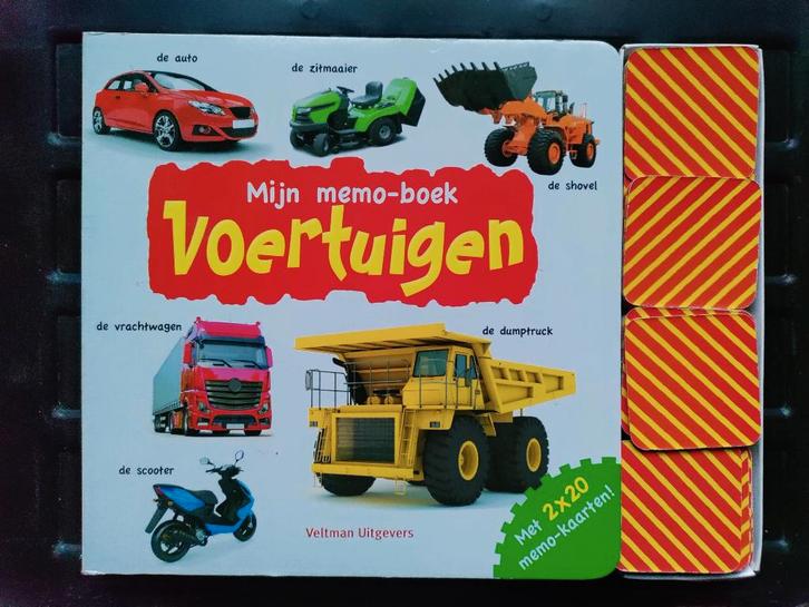 Mijn memoboek: voertuigen met 2 x 20 memo-kaarten!, Kinderen en Baby's, Speelgoed | Educatief en Creatief, Zo goed als nieuw, Taal en Lezen