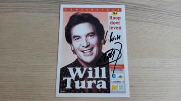 Will Tura Handtekening op flyer  beschikbaar voor biedingen