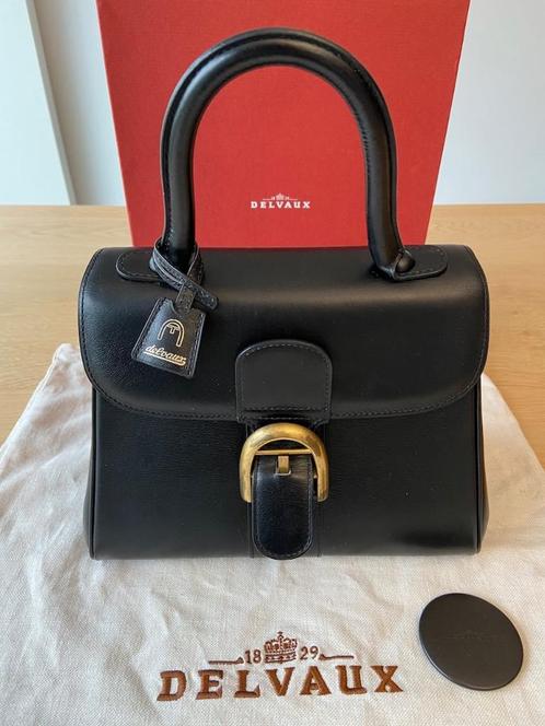 Delvaux Brillant PM heruitgave model 1958, Handtassen en Accessoires, Tassen | Damestassen, Zwart, Ophalen of Verzenden