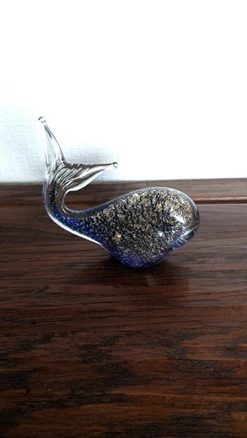 MURANO V. NASON/GESTILEERDE WALVIS/KOBALTBLAUW EN MICA GOUD beschikbaar voor biedingen