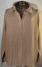 Gilet zippé Damart M/L beige clair État neuf, Taille 38/40 (M), Enlèvement ou Envoi, Beige, Comme neuf