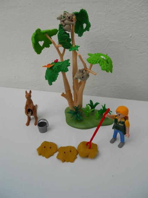 PLAYMOBIL 4854 koala en kangoeroe met verzorger, Kinderen en Baby's, Speelgoed | Playmobil, Zo goed als nieuw, Complete set, Ophalen of Verzenden