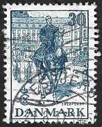1 Postzegel Denemarken 1937 Koning Christian X jubileum, Timbres & Monnaies, Timbres | Europe | Scandinavie, Enlèvement ou Envoi