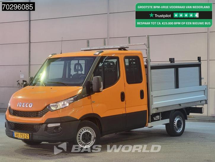 Iveco Daily 35S15 3.0L Open Laadbak Dubbel Cabine 150PK 3,5t, Auto's, Bestelwagens en Lichte vracht, Bedrijf, Te koop, Centrale vergrendeling