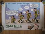 Morris lucky luke-poster AD BD NICORETTE, Nieuw, Morris, Ophalen of Verzenden, Eén stripboek