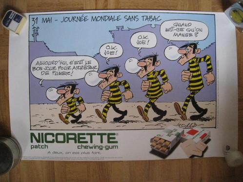 Morris lucky luke-poster AD BD NICORETTE, Boeken, Stripverhalen, Nieuw, Eén stripboek, Ophalen of Verzenden