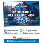 10x Jinko 435 Wp FULL BLACK + hybride omvormer gekeurd, Bricolage & Construction, Panneaux solaires & Accessoires, Enlèvement ou Envoi
