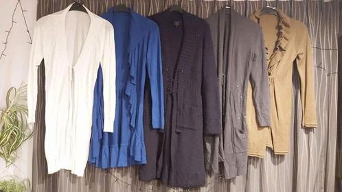 Cardigan lang, dames, mt M, 6 st., ook met kant, Kleding | Dames, Truien en Vesten, Zo goed als nieuw, Maat 38/40 (M), Grijs, Ophalen of Verzenden
