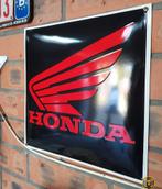 Honda emaillebord gebombeerd.  40x 40cm, Verzamelen, Ophalen of Verzenden, Zo goed als nieuw