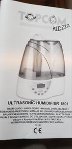 Ultrasonic humidifier - luchtbevochtiger, Comme neuf, Humidificateur, Enlèvement