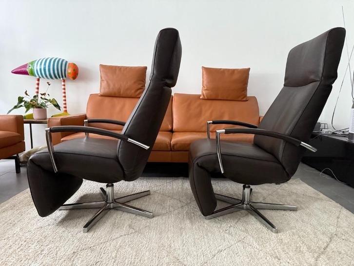 2x Durlet Adagio Design Relax (Nieuwstaat!), Huis en Inrichting, Fauteuils, Zo goed als nieuw, Leer, Verzenden