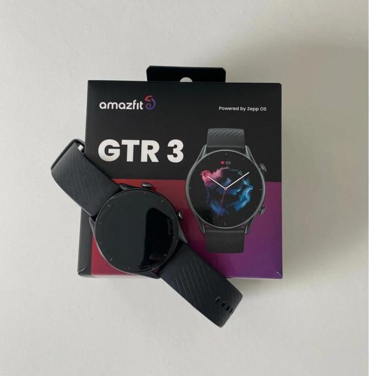 Montre connectée sport Amazfit noire GTR3, Télécoms, Objets connectés accessoires, Comme neuf, Autres accessoires, Enlèvement ou Envoi